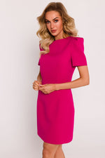 Dagkjole Moe til dame fra MS StyleHaven, laget av polyester, farge Fiolett, størrelse L, med short ermer, perfekt til dress