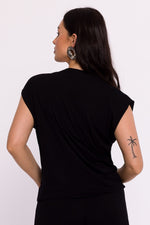 Bluse BeWear til dame fra MS StyleHaven, laget av Viskose, farge Svart, størrelse s, med long ermer, perfekt til dress