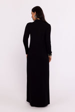 Dagskjole BeWear til dame fra MS StyleHaven, laget av Viskose, farge Blå, størrelse XL, med long ermer, perfekt til dress