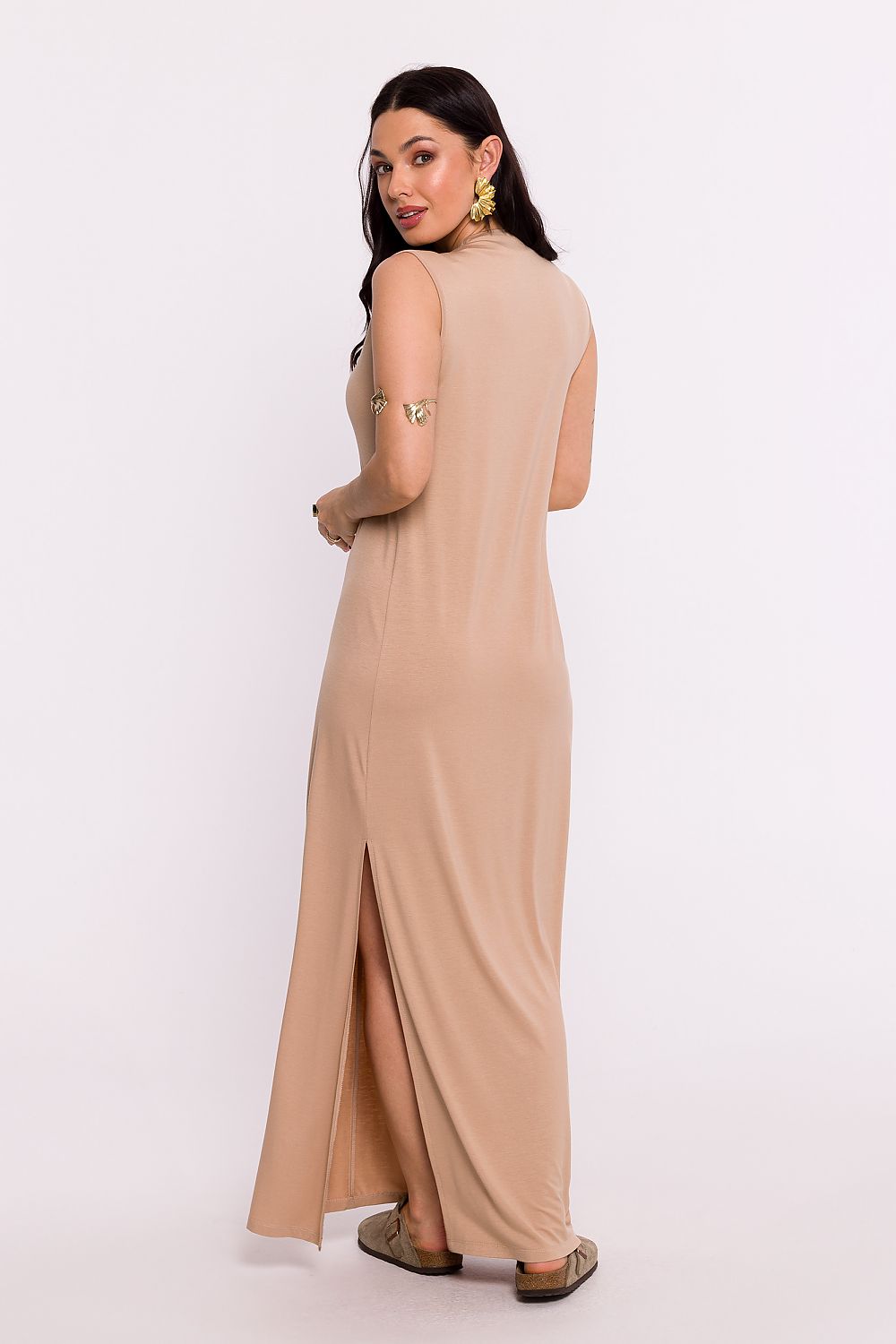 Dagskjole BeWear til dame fra MS StyleHaven, laget av polyester, farge Svart, størrelse s, med sleeveless ermer, perfekt til dress