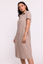 Dagskjole BeWear til dame fra MS StyleHaven, laget av polyester, farge Grønn, størrelse M, med short ermer, perfekt til dress