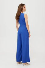 Dress Makover til dame fra MS StyleHaven, laget av polyester, farge Blå, størrelse M, med sleeveless ermer