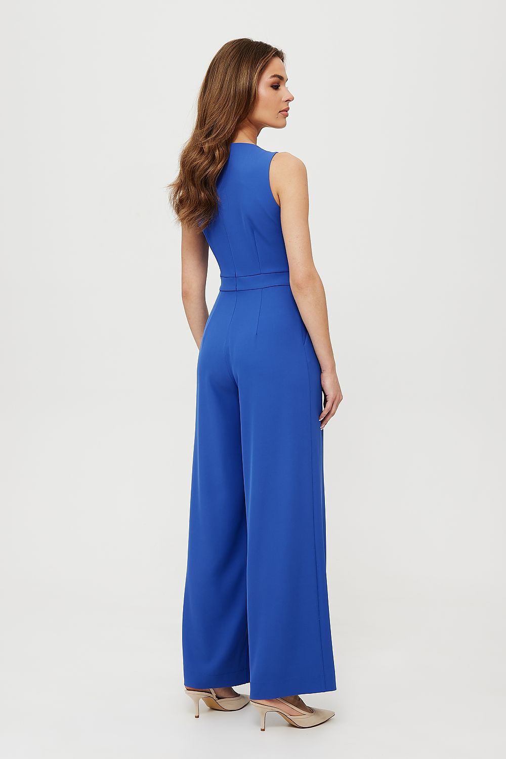 Dress Makover til dame fra MS StyleHaven, laget av polyester, farge Blå, størrelse M, med sleeveless ermer