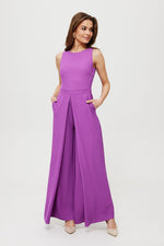 Dress Makover til dame fra MS StyleHaven, laget av polyester, farge Blå, størrelse L, med sleeveless ermer