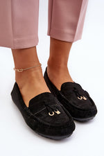 Mocassin Step in Style til dame fra MS StyleHaven, laget av polyester, farge Svart, størrelse 38, med long ermer, perfekt til casual