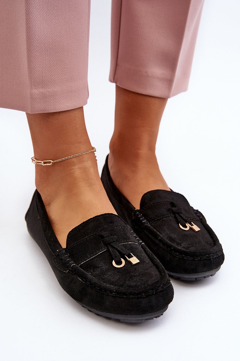 Mocassin Step in Style til dame fra MS StyleHaven, laget av polyester, farge Svart, størrelse 38, med long ermer, perfekt til casual