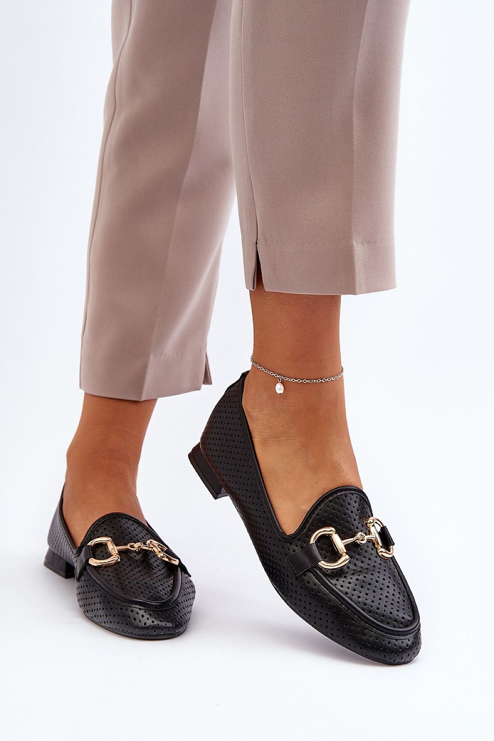 Mocassin Step in Style til dame fra MS StyleHaven, laget av polyester, farge Brun, størrelse 38, med long ermer, perfekt til dress