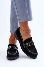 Mocassin Step in Style til dame fra MS StyleHaven, laget av polyester, farge Svart, størrelse 38, med long ermer, perfekt til casual; dress