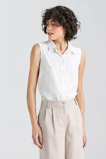 Skjorte Nife til dame fra MS StyleHaven, laget av Viskose, farge beige, størrelse 42, med long ermer, perfekt til casual; dress
