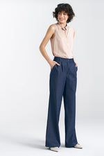 Skjorte Nife til dame fra MS StyleHaven, laget av Viskose, farge beige 2, størrelse 36, med long ermer, perfekt til casual; dress