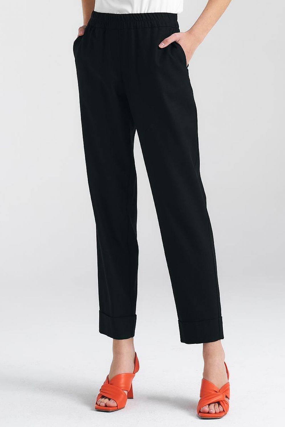 Rette Ben Damebukser - Nife til dame fra MS StyleHaven, laget av Viskose; Bomull; Lin, farge beige, størrelse 44, med short ermer