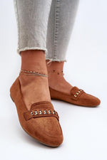 Mocassin Step in Style til dame fra MS StyleHaven, laget av polyester, farge Brun, størrelse 38, med long ermer, perfekt til casual; dress