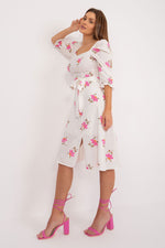 Summer Daydress by Lakerta – luftig og feminin sommerkjole til dame fra MS StyleHaven, laget av Bomull, farge Rosa, størrelse 38, med short; 3-4 ermer, perfekt til casual; dress
