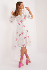 Summer Daydress by Lakerta – luftig og feminin sommerkjole til dame fra MS StyleHaven, laget av Bomull, farge Rosa, størrelse 40, med short; 3-4 ermer, perfekt til casual; dress