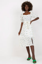 Summer Daydress by Lakerta – luftig og feminin sommerkjole til dame fra MS StyleHaven, laget av Bomull, farge Blå, størrelse 42, med short; 3-4 ermer, perfekt til casual; dress