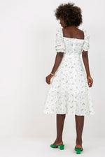 Summer Daydress by Lakerta – luftig og feminin sommerkjole til dame fra MS StyleHaven, laget av Bomull, farge Grønn, størrelse 38, med short; 3-4 ermer, perfekt til casual; dress