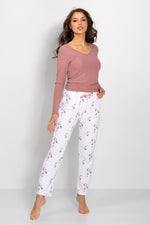 Pyjamas Momenti Per Me til dame fra MS StyleHaven, laget av polyester, farge Rosa, størrelse s, med sleeveless ermer, perfekt til casual; dress