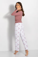 Pyjamas Momenti Per Me til dame fra MS StyleHaven, laget av polyester, farge Rosa, størrelse M, med sleeveless ermer, perfekt til casual; dress