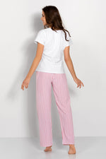 Pyjamas Momenti Per Me til dame fra MS StyleHaven, laget av Bomull, farge Hvit, størrelse M, med long ermer, perfekt til casual; dress