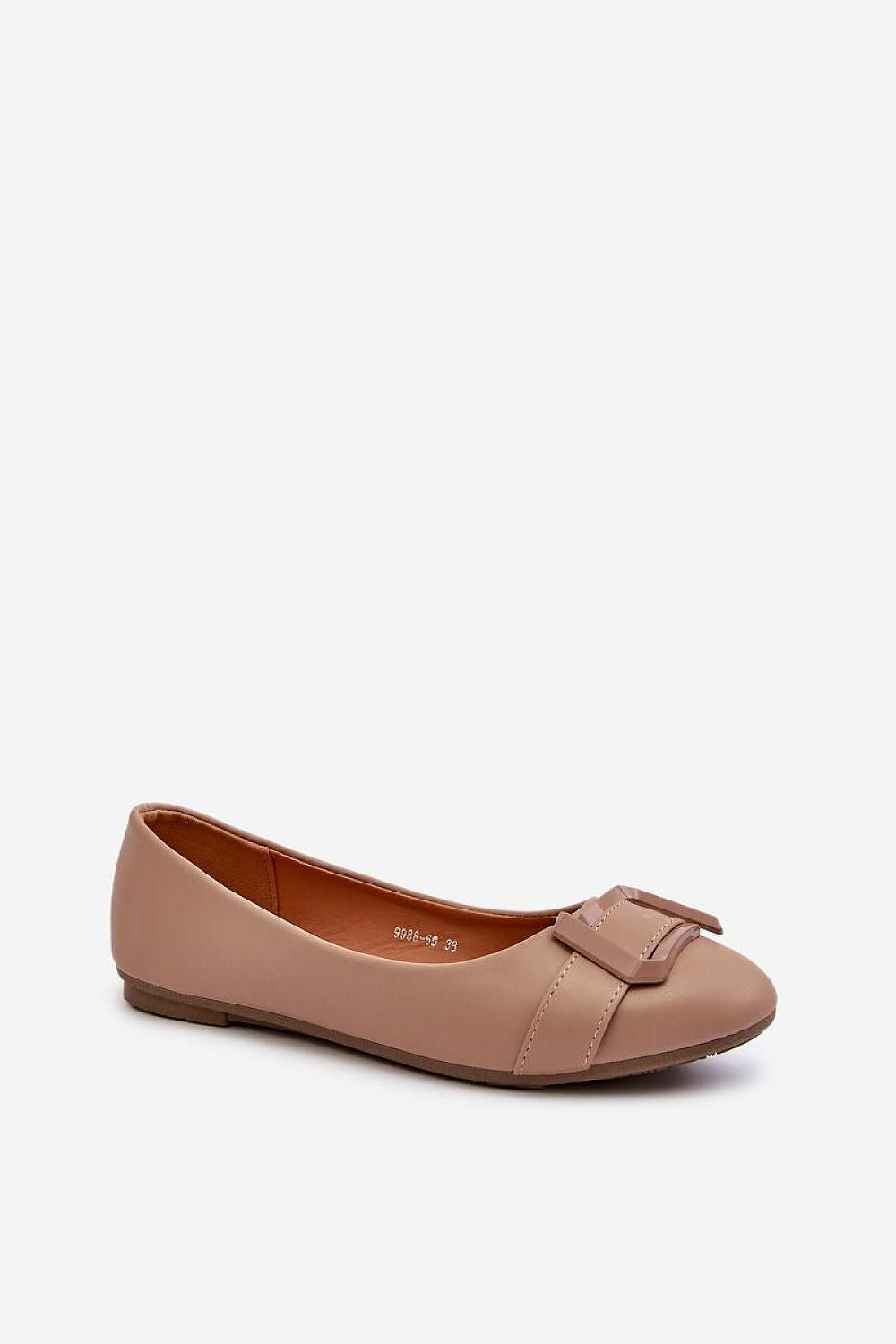 ballerina-sko Step in style til dame fra MS StyleHaven, laget av Bomull; polyester, farge beige, størrelse 37, med 45720 ermer, perfekt til casual; dress