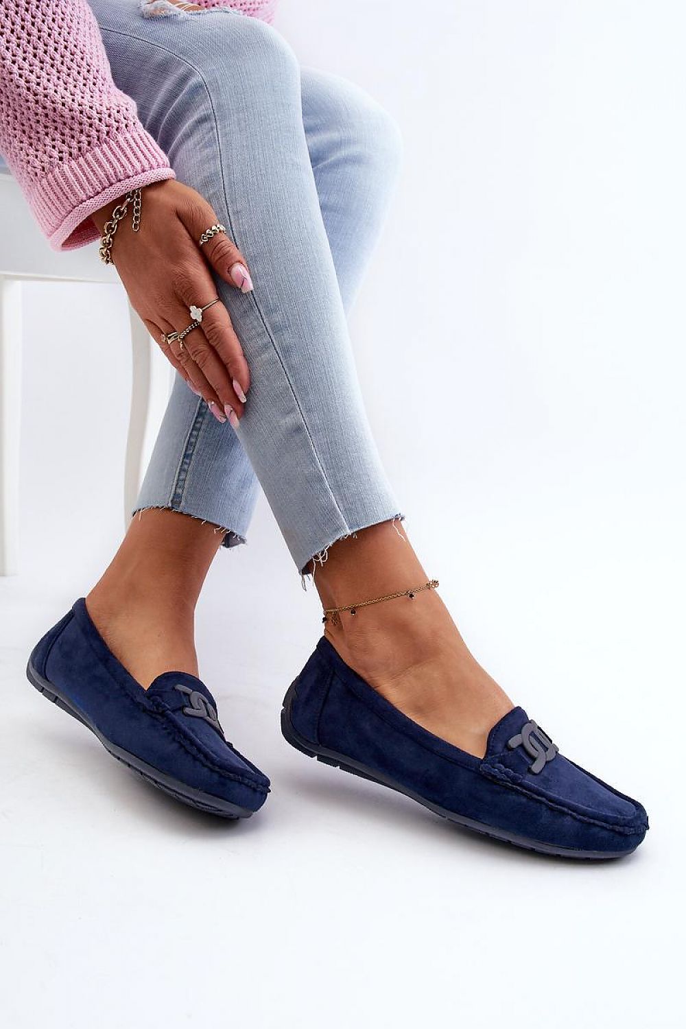 Mocassin Step in Style til dame fra MS StyleHaven, laget av polyester, farge Brun, størrelse 41, med long ermer, perfekt til casual; dress