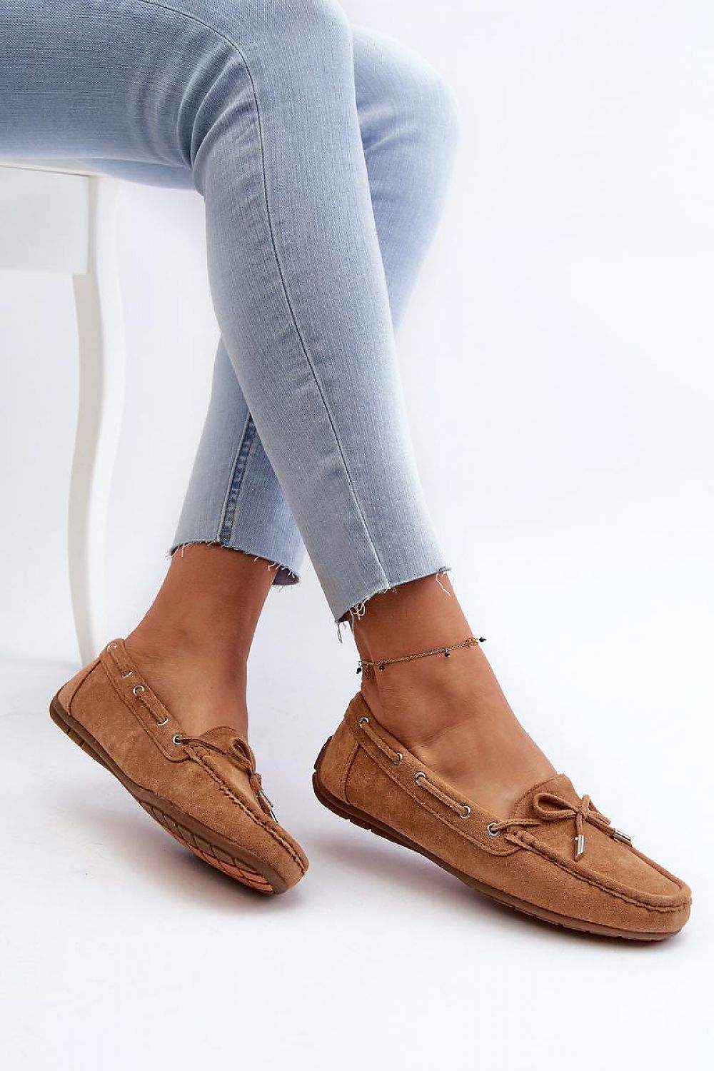 Mocassin Step in Style til dame fra MS StyleHaven, laget av polyester, farge Svart, størrelse 38, med 45720 ermer, perfekt til casual