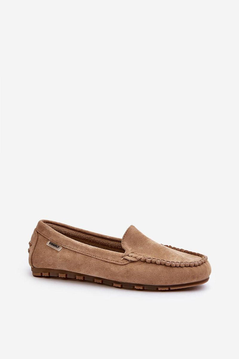 Mocassin Step in Style til dame fra MS StyleHaven, laget av polyester, farge Brun, størrelse 37, med long ermer, perfekt til casual; dress