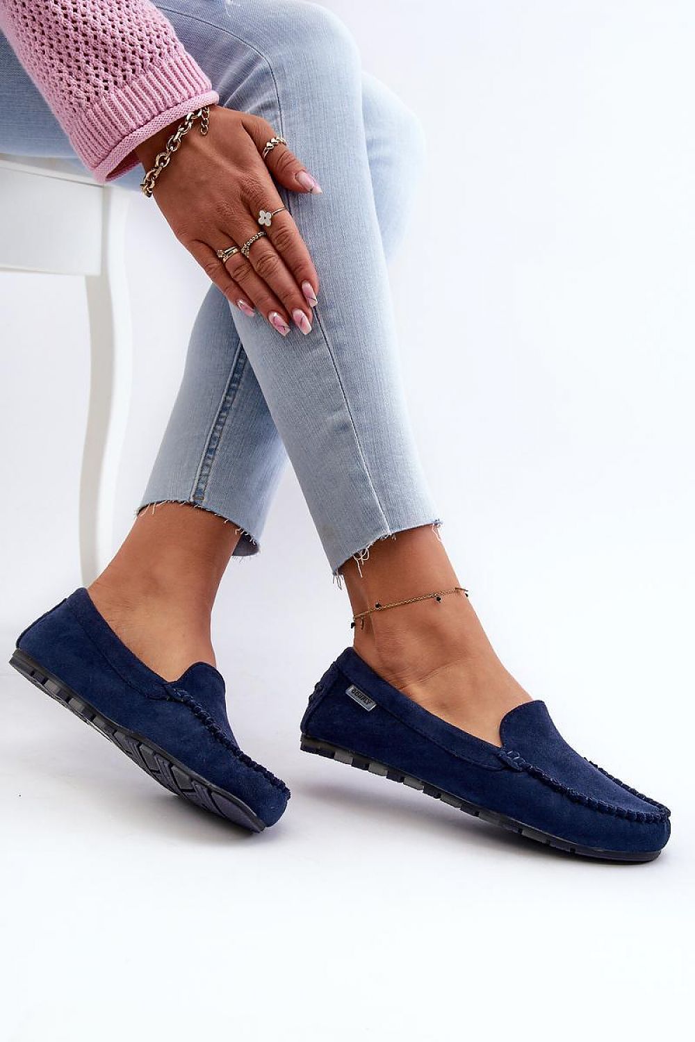 Mocassin Step in Style til dame fra MS StyleHaven, laget av polyester, farge Brun, størrelse 41, med long ermer, perfekt til casual; dress