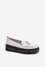 Mocassin Step in Style til dame fra MS StyleHaven, laget av polyester, farge beige, størrelse 40, med long ermer, perfekt til casual; dress