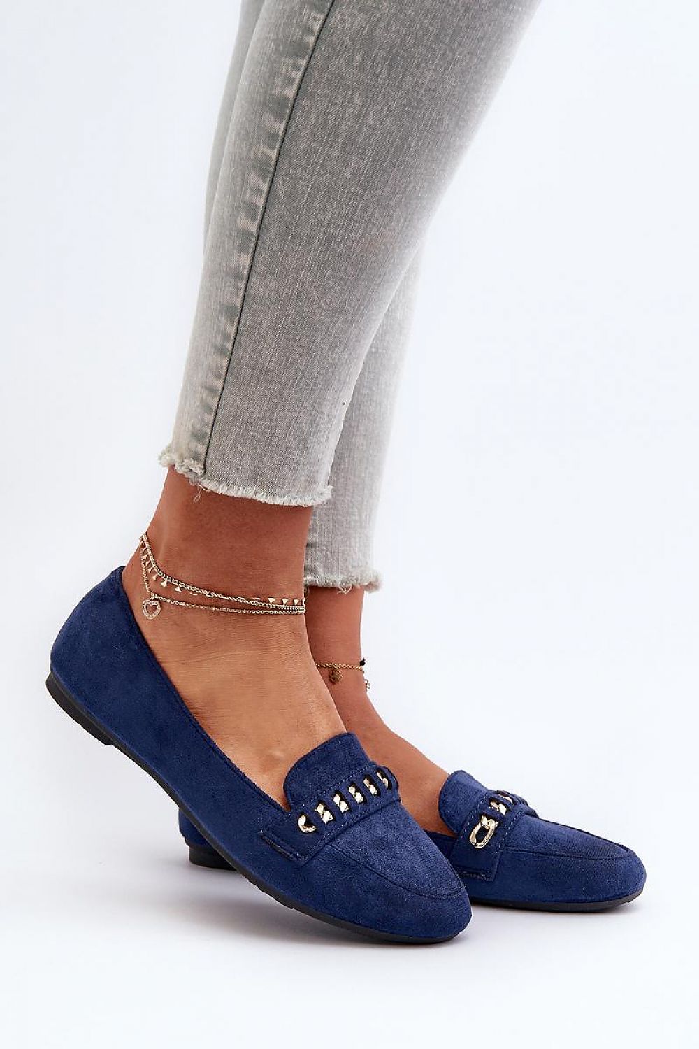 Mocassin Step in Style til dame fra MS StyleHaven, laget av polyester, farge Rosa, størrelse 36, med long ermer, perfekt til casual; dress