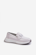 Mocassin Step in Style til dame fra MS StyleHaven, laget av polyester, farge beige, størrelse 40, med 45720 ermer, perfekt til casual; dress
