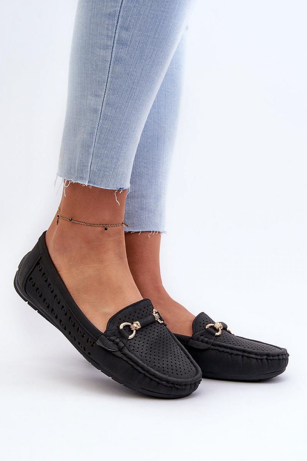 Mocassin Step in Style til dame fra MS StyleHaven, laget av polyester, farge Brun, størrelse 36, med 45720 ermer, perfekt til casual; dress