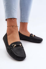 Mocassin Step in Style til dame fra MS StyleHaven, laget av polyester, farge Brun, størrelse 38, med 45720 ermer, perfekt til casual; dress
