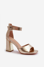 Hælsandaler Step in style til dame fra MS StyleHaven, laget av polyester, farge Svart, størrelse 40, med 45720 ermer, perfekt til dress