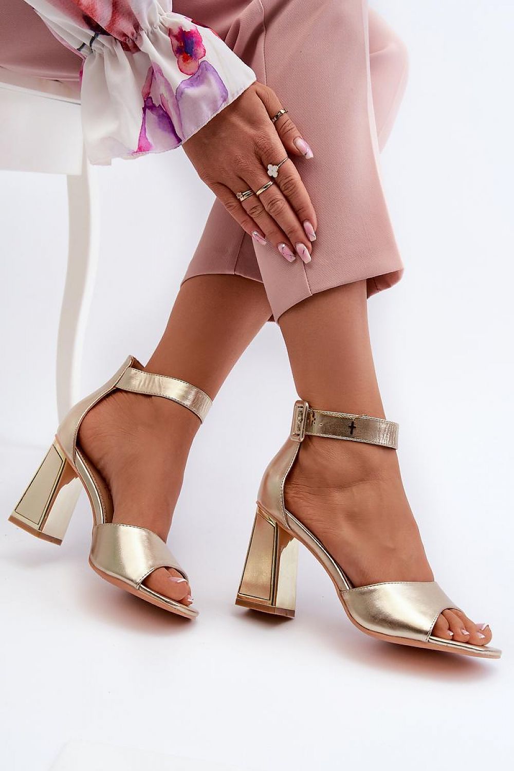 Hælsandaler Step in style til dame fra MS StyleHaven, laget av polyester, farge Svart, størrelse 41, med 45720 ermer, perfekt til dress