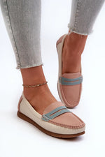 Mocassin Step in Style til dame fra MS StyleHaven, laget av polyester, farge Rosa, størrelse 38, med 45720 ermer, perfekt til casual; dress