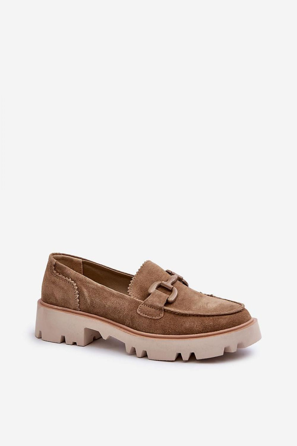 Mocassin Step in Style til dame fra MS StyleHaven, laget av polyester, farge Brun, størrelse 37, med 45720 ermer, perfekt til casual; dress