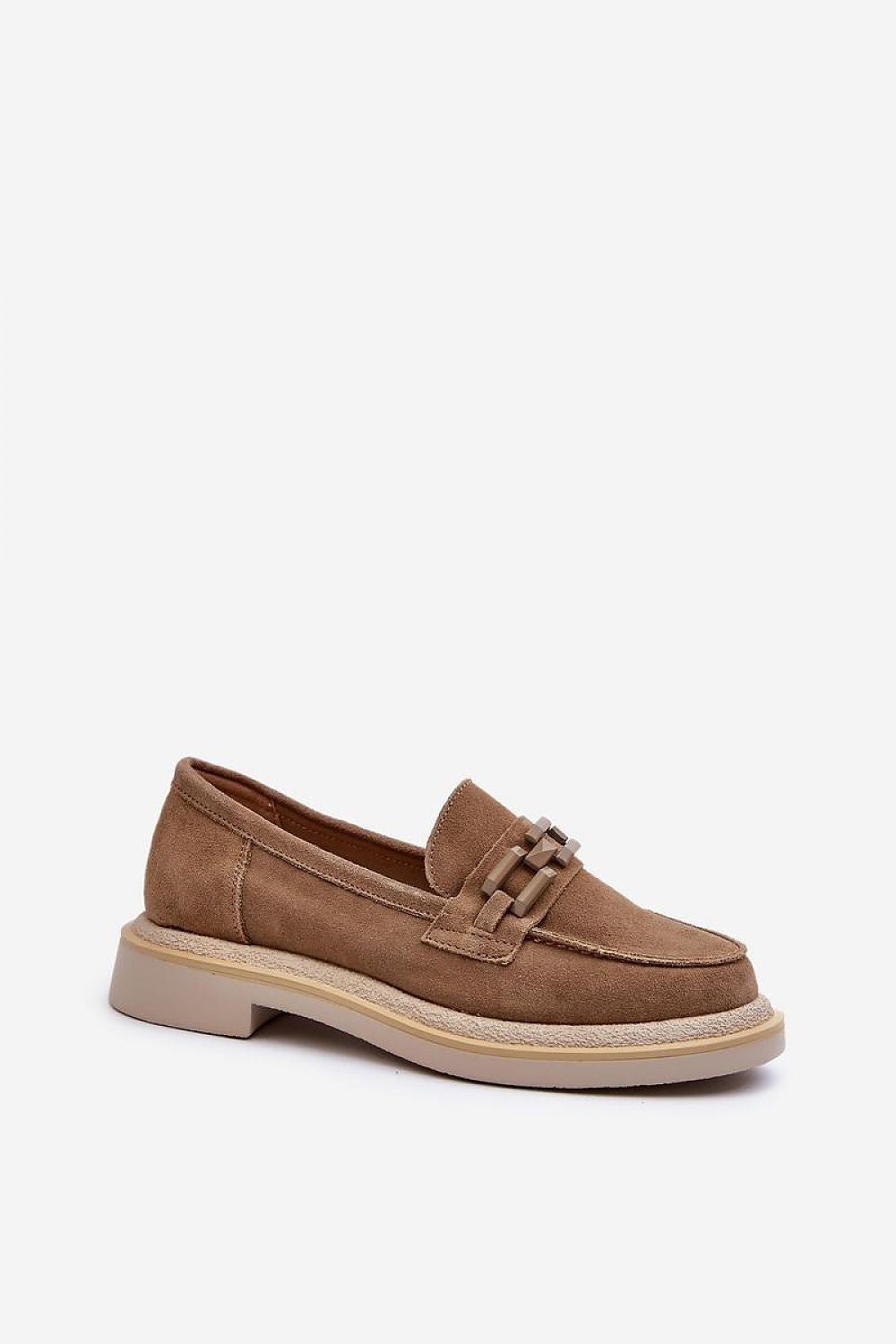 Mocassin Step in Style til dame fra MS StyleHaven, laget av polyester, farge Brun, størrelse 37, med 45720 ermer, perfekt til casual