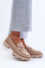Mocassin Step in Style til dame fra MS StyleHaven, laget av polyester, farge Rosa, størrelse 36, med 45720 ermer, perfekt til casual; dress