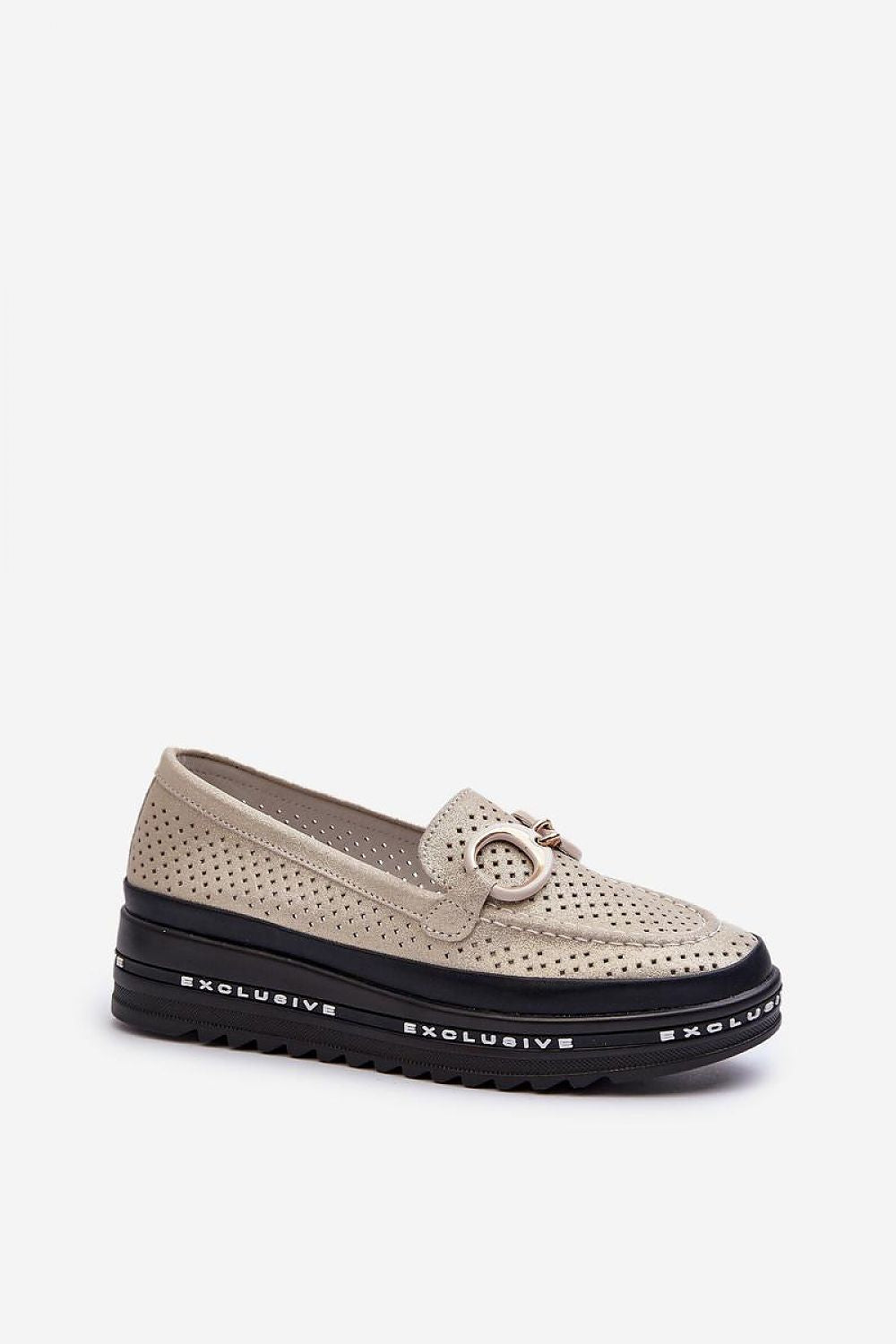Mocassin Step in Style til dame fra MS StyleHaven, laget av polyester, farge Gul, størrelse 37, med 45720 ermer, perfekt til casual; dress