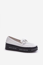 Mocassin Step in Style til dame fra MS StyleHaven, laget av polyester, farge Gul, størrelse 40, med 45720 ermer, perfekt til casual; dress