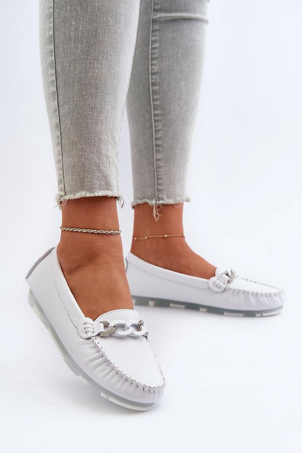 Mocassin Step in Style til dame fra MS StyleHaven, laget av polyester, farge Rosa, størrelse 41, med 45720 ermer, perfekt til casual; dress
