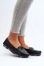 Mocassin Step in Style til dame fra MS StyleHaven, laget av polyester, farge Hvit, størrelse 36, med 45720 ermer, perfekt til casual; dress
