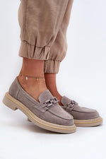 Mocassin Step in Style til dame fra MS StyleHaven, laget av polyester, farge beige, størrelse 39, med 45720 ermer, perfekt til casual