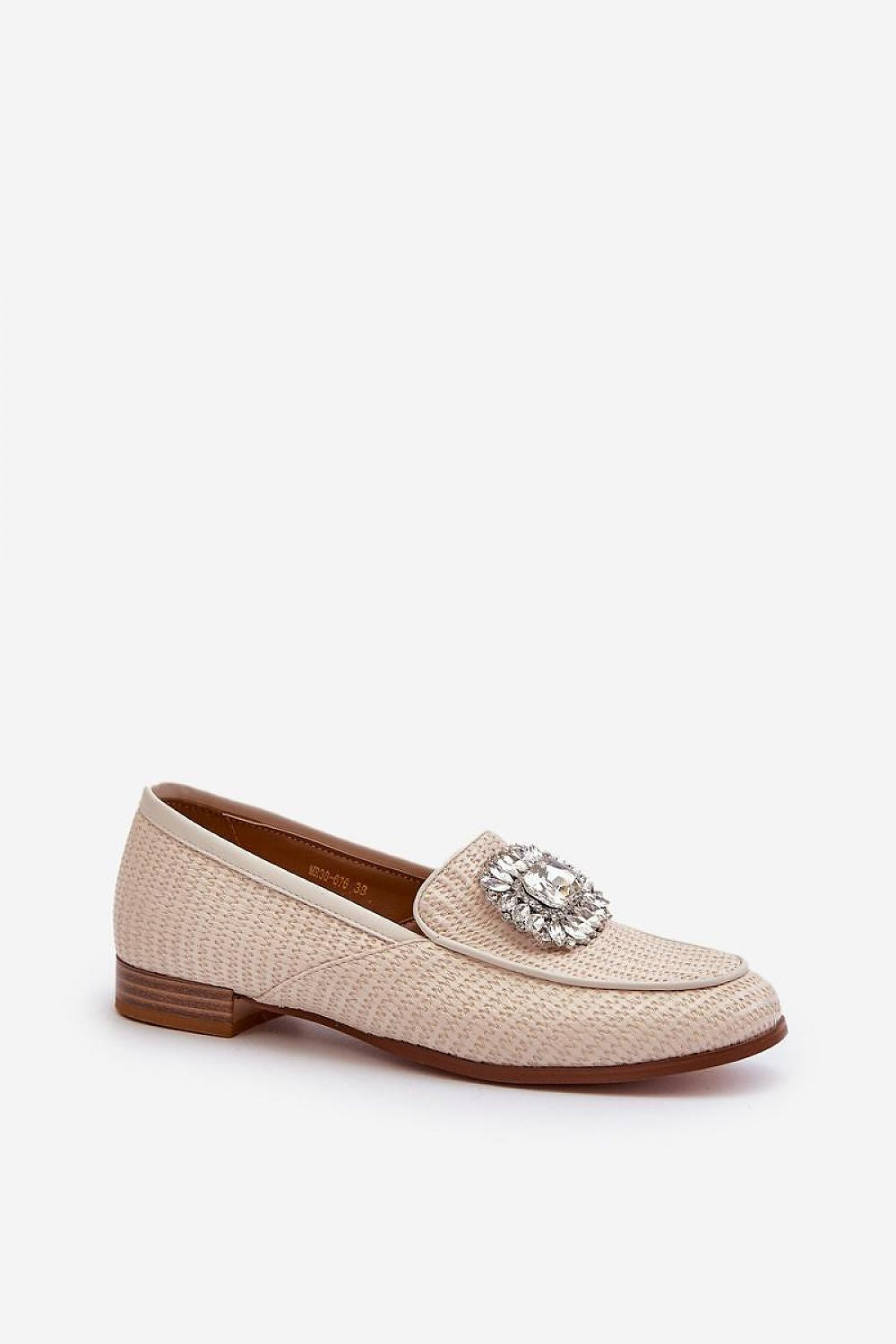 Mocassin Step in Style til dame fra MS StyleHaven, laget av polyester, farge beige, størrelse 37, med 45720 ermer, perfekt til casual; dress