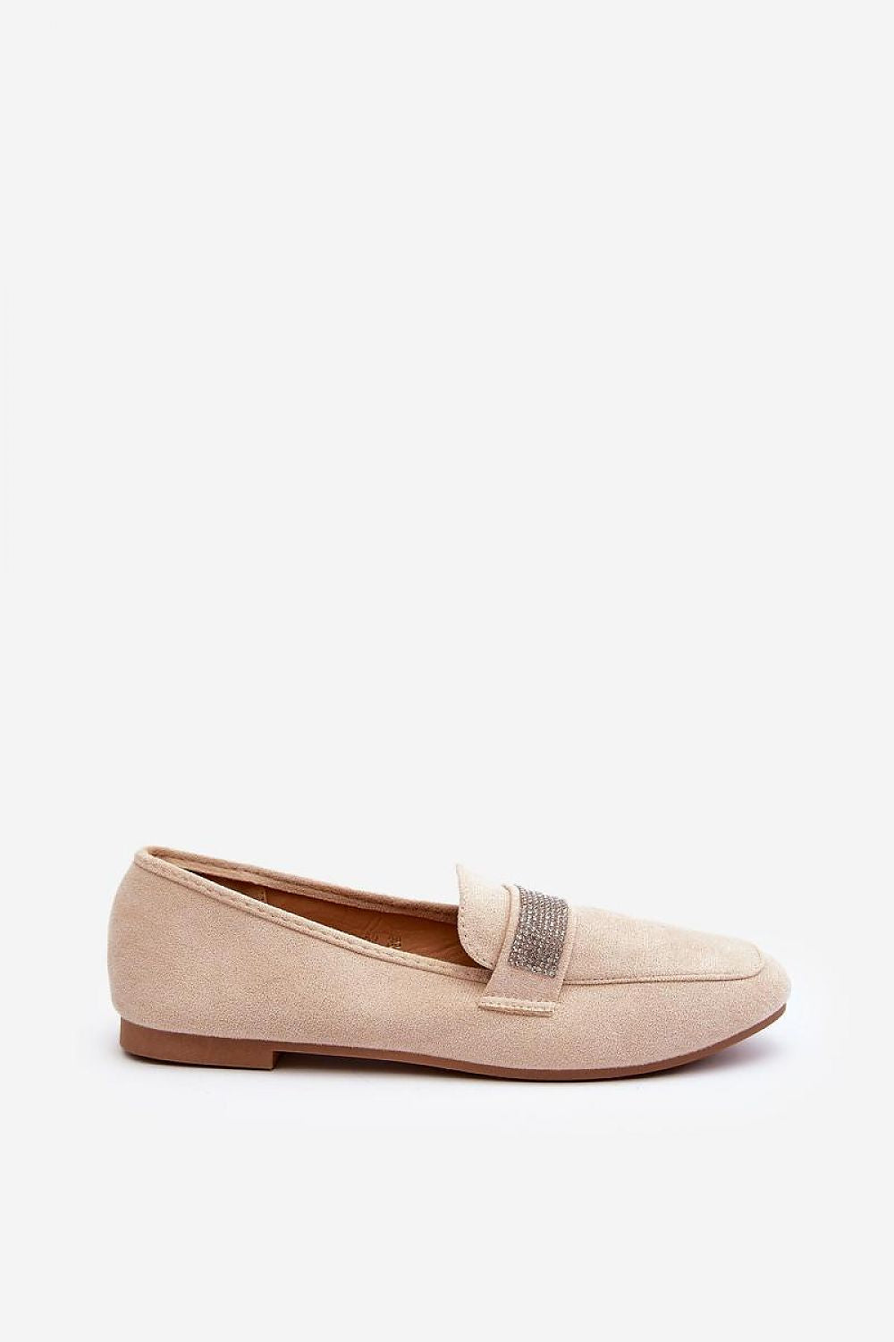 Mocassin Step in Style til dame fra MS StyleHaven, laget av polyester, farge beige, størrelse 37, med 45720 ermer, perfekt til casual; dress