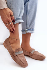 Mocassin Step in Style til dame fra MS StyleHaven, laget av polyester, farge Rosa, størrelse 37, med 45720 ermer, perfekt til casual; dress