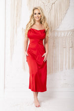 Sanda Nattkjole fra Kalimo til dame fra MS StyleHaven, laget av Sateng; polyester; Elastan, farge Fiolett, størrelse XXL, med sleeveless; strapless ermer, perfekt til casual; dress