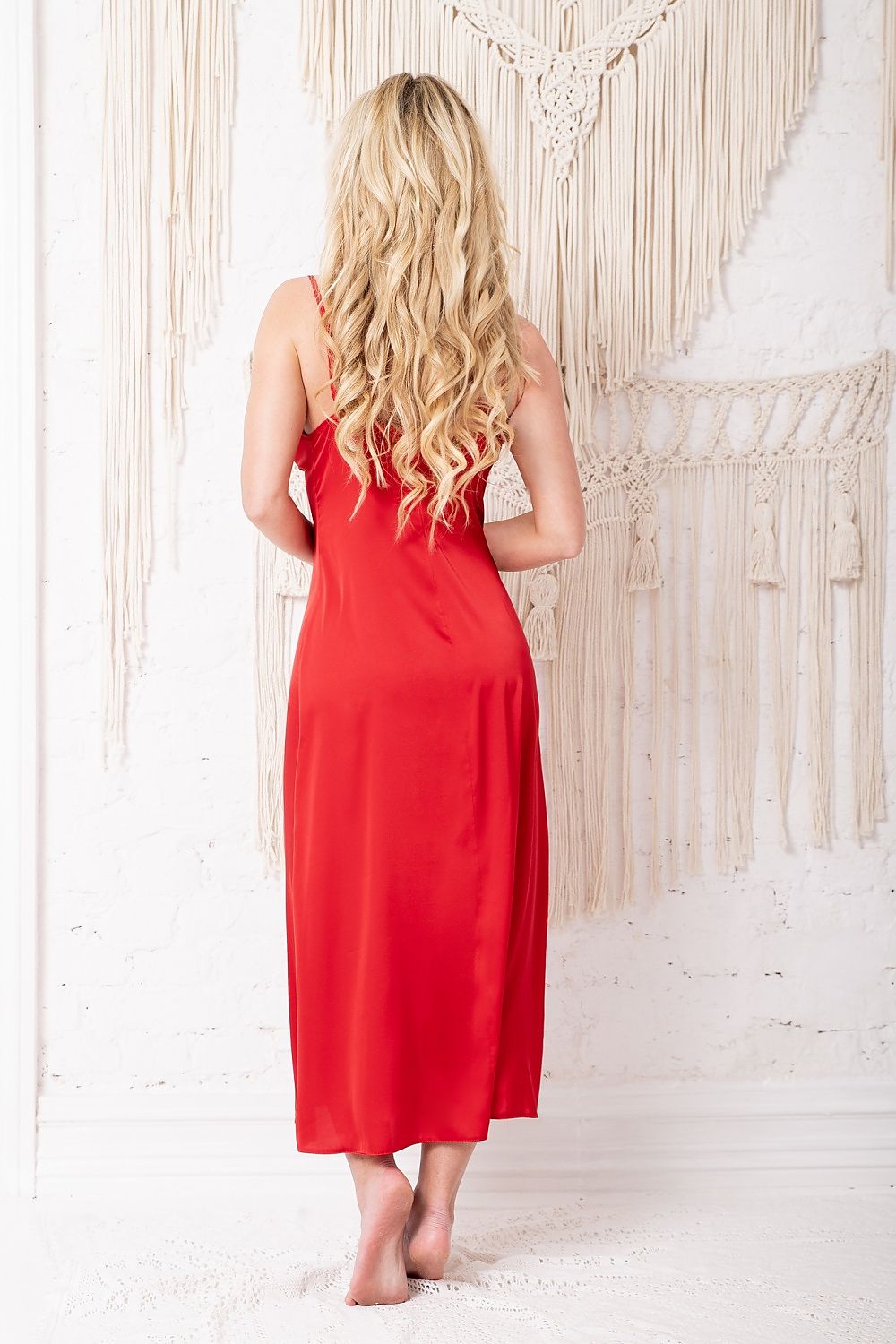 Sanda Nattkjole fra Kalimo til dame fra MS StyleHaven, laget av Sateng; polyester; Elastan, farge Grønn, størrelse S, med sleeveless; strapless ermer, perfekt til casual; dress