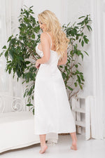 Sanda Nattkjole fra Kalimo til dame fra MS StyleHaven, laget av Sateng; polyester; Elastan, farge Grønn, størrelse L, med sleeveless; strapless ermer, perfekt til casual; dress